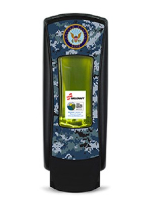3141-0053 - GOJO® SKILCRAFT® ADX-12™ Dispenser - Black Featuring U.S. Navy Graphics
