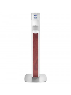 3141-0135 - PURELL® ES8 Floor Stand with Dispenser - Maple