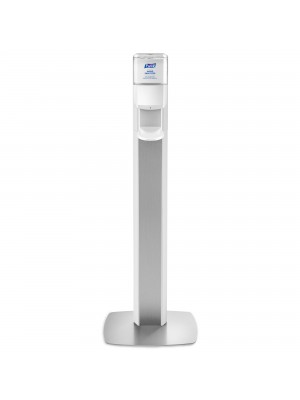 3141-0136 - PURELL® ES8 Floor Stand with Dispenser – Silver/White