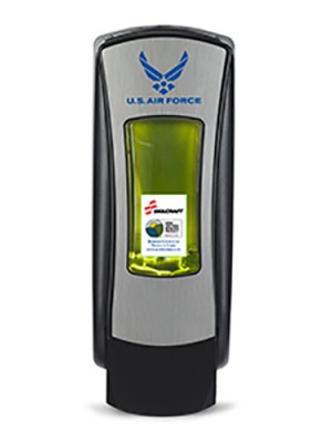 3141-0052 - GOJO® SKILCRAFT® ADX-12™ Dispenser - Black Featuring U.S. Air Force Graphics