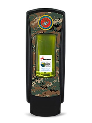 3141-0055 - GOJO® SKILCRAFT® ADX-12™ Dispenser - Black Featuring U.S. Marine Corps Graphics 